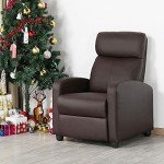 Yaheetech Adjustable Faux Leather Recliner Chair