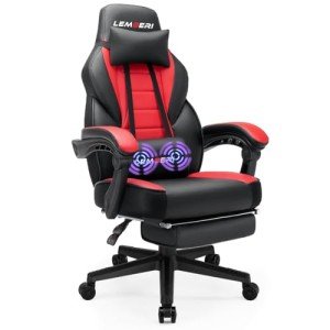 LEMBERI Big and Tall Gaming Chair with Footrest