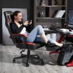 LEMBERI Big and Tall Gaming Chair with Footrest