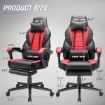 LEMBERI Big and Tall Gaming Chair with Footrest