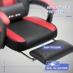 LEMBERI Big and Tall Gaming Chair with Footrest