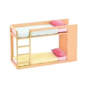 Chic Bunk Bed Set for Mini Dolls