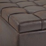 Harrison 36" Square Coffee Table Storage Ottoman