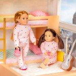 Chic Bunk Bed Set for Mini Dolls