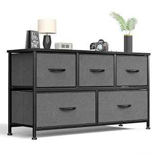 Sweetcrispy 5-Drawer Fabric Dresser for Storage