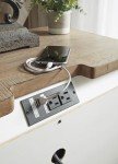 Realyn French Country 3-Drawer Nightstand with Outlets