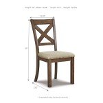 Moriville Modern Farmhouse Upholstered Dining Chairs, Set of 2