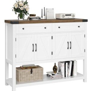 Modern Farmhouse Buffet Sideboard with Storage