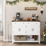 Modern Farmhouse Buffet Sideboard with Storage