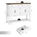 Modern Farmhouse Buffet Sideboard with Storage