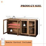 Modern Sideboard Buffet Cabinet with LED Lights