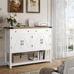 Modern Farmhouse Buffet Sideboard with Storage