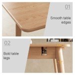 Extendable Solid Wood Dining Table for 4-8 People