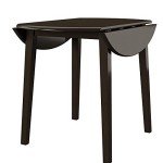 Ashley Hammis Dark Brown Round Drop Leaf Table