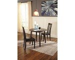 Ashley Hammis Dark Brown Round Drop Leaf Table