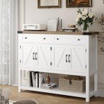 Modern Farmhouse Buffet Sideboard with Storage