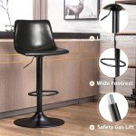 Modern Adjustable Bar Stools Set of 4