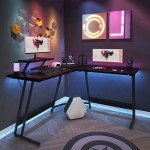 Homall L-Shaped Gaming Desk with Monitor Stand