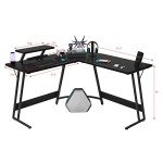 Homall L-Shaped Gaming Desk with Monitor Stand