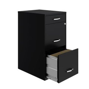 Hirsh Industries Black 3-Drawer File Cabinet