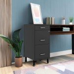 Hirsh Industries Black 3-Drawer File Cabinet