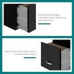 Hirsh Industries Black 3-Drawer File Cabinet