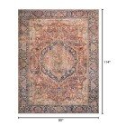 Loloi Layla Vintage Inspired Red/Navy Area Rug