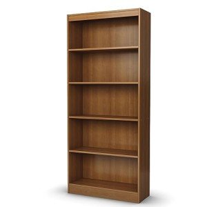 Morgan Cherry 5-Shelf Bookcase by South Shore