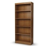 Morgan Cherry 5-Shelf Bookcase by South Shore