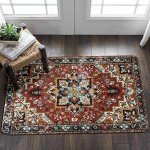 Lahome Traditional Red Oriental Area Rug - 2’x3’