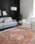 Loloi Layla Vintage Inspired Red/Navy Area Rug