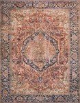 Loloi Layla Vintage Inspired Red/Navy Area Rug