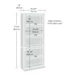 Classic Cherry Library Book Shelf by Sauder