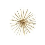 Starburst Metal Wall Art Set of 3, Gold