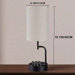Modern Table Lamp Set with USB Charging Ports