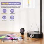 Industrial Table Lamps Set of 2 with USB Ports