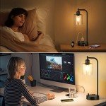 Set of 2 Dimmable Industrial Table Lamps