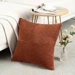 Boho Rust Decorative Throw Pillow Covers - 2 Pack