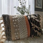 Boho-Chic Textured Lumbar Pillow Cover 12"x20