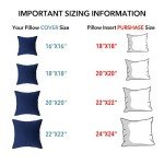 18"x18" Cotton Throw Pillow Inserts (Set of 2)