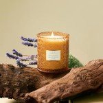 Sandalwood Scented Candle in Glass Jar, 19oz