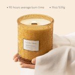 Sandalwood Scented Candle in Glass Jar, 19oz