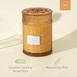 Sandalwood Scented Candle in Glass Jar, 19oz