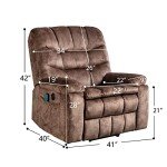 CANMOV Large Power Lift Recliner with Massage & Heat