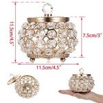 Elegant Gold Jewelry Box with Glass Lid