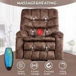 CANMOV Large Power Lift Recliner with Massage & Heat