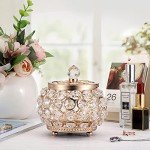 Elegant Gold Jewelry Box with Glass Lid