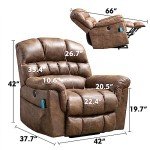 Phoenix Home Extra Wide Power Lift Recliner