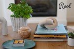 Beige Wood Knot Coffee Table Decor Accents