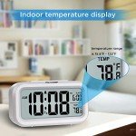 Peakeep Battery Operated Night Light Alarm Clock